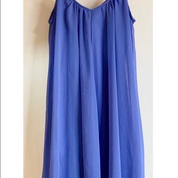 A6 - 312 ⚡️🌈 Express Blue / Purple Mini Dress size Small - Picture 8 of 9